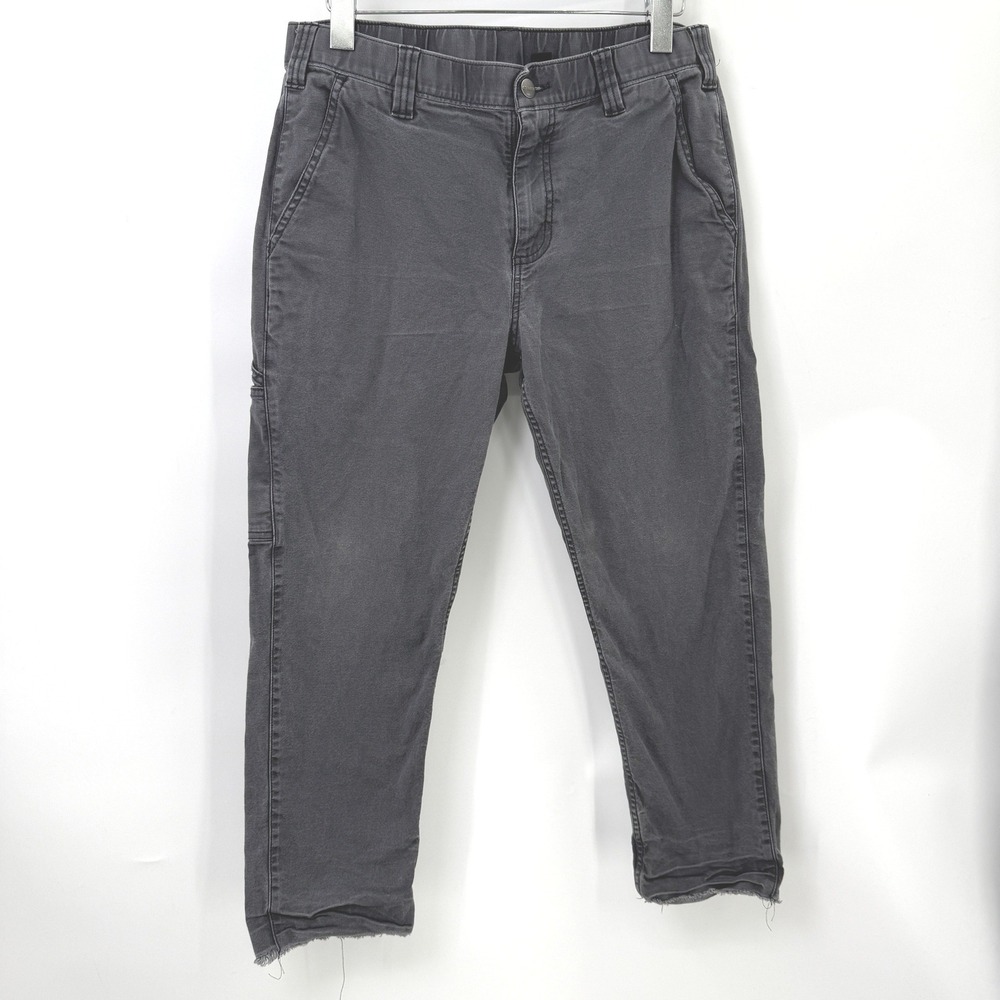 Carhartt Relaxed Tapered Rigby Pants 32 Short Gray Utility Work Rugged Indie